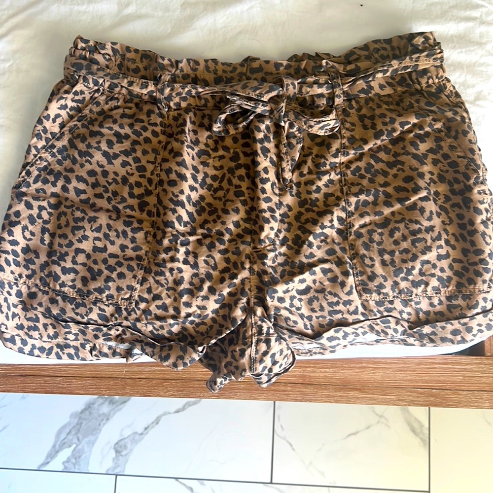 Cheetah comfy shorts
